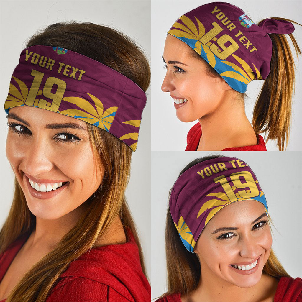 Custom West Indies Cricket Neck Gaiter The Maroons Calypso Heritage