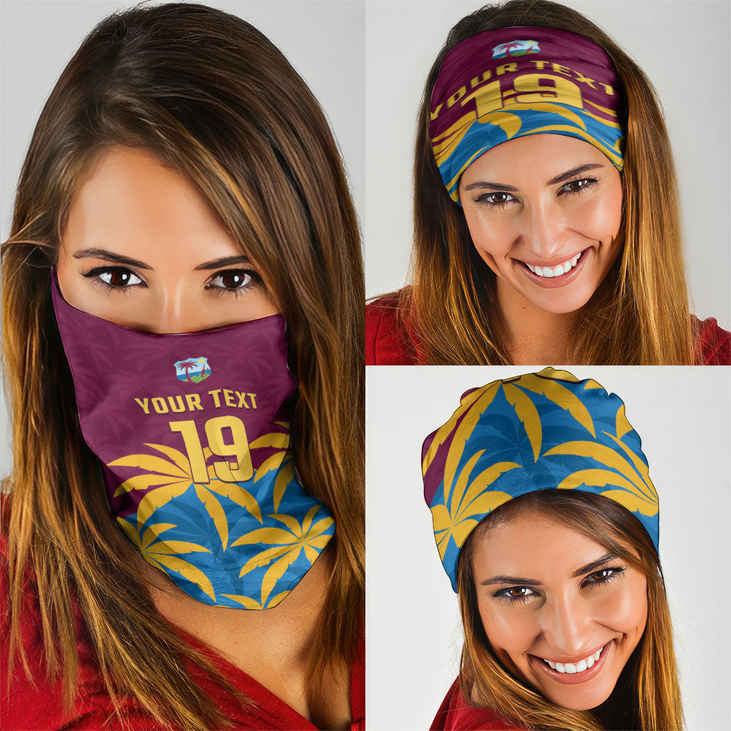 Custom West Indies Cricket Neck Gaiter The Maroons Calypso Heritage