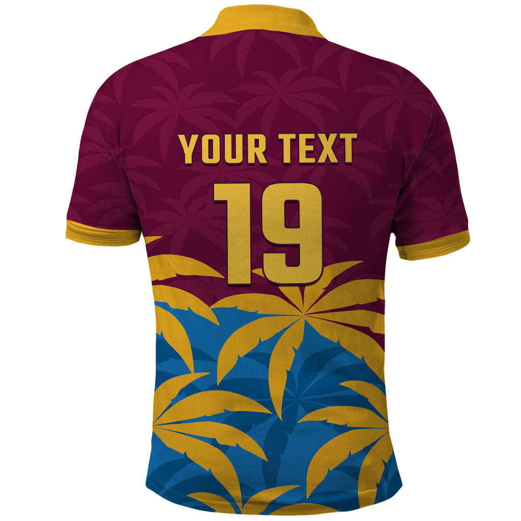 Custom West Indies Cricket Polo Shirt The Maroons Calypso Heritage