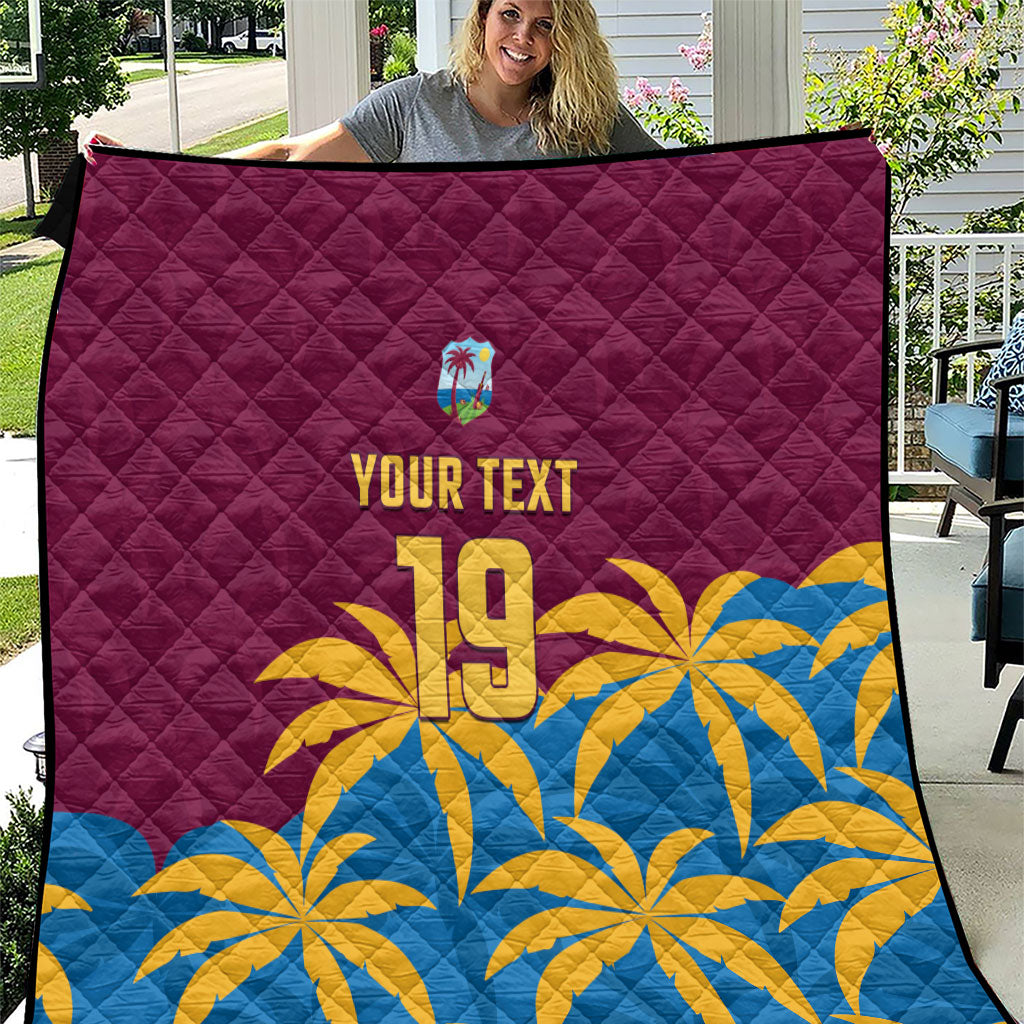 Custom West Indies Cricket Quilt The Maroons Calypso Heritage