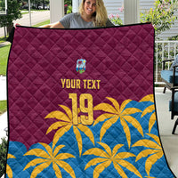 Custom West Indies Cricket Quilt The Maroons Calypso Heritage