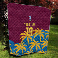 Custom West Indies Cricket Quilt The Maroons Calypso Heritage