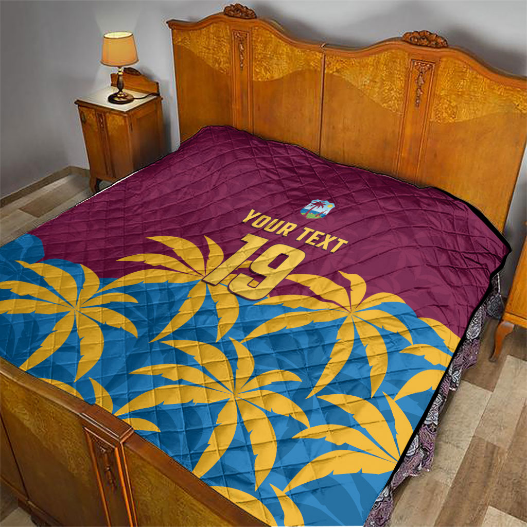 Custom West Indies Cricket Quilt The Maroons Calypso Heritage