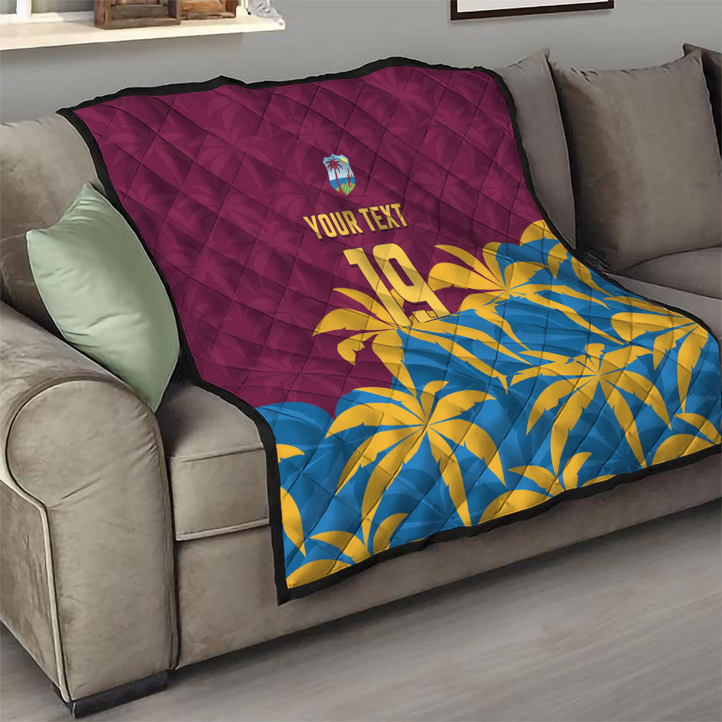 Custom West Indies Cricket Quilt The Maroons Calypso Heritage
