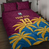 Custom West Indies Cricket Quilt Bed Set The Maroons Calypso Heritage