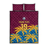 Custom West Indies Cricket Quilt Bed Set The Maroons Calypso Heritage