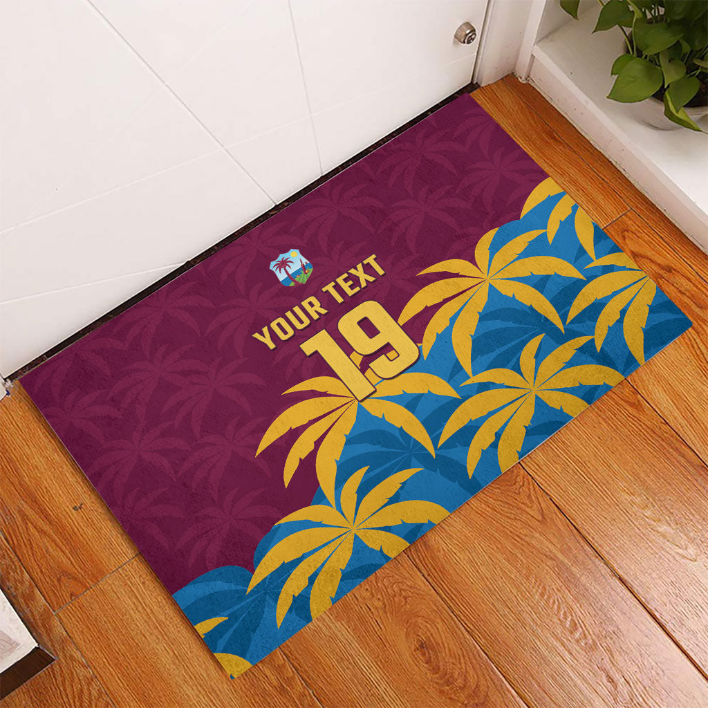 Custom West Indies Cricket Rubber Doormat The Maroons Calypso Heritage