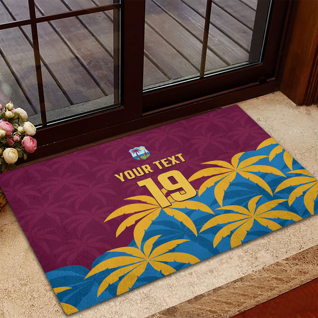 Custom West Indies Cricket Rubber Doormat The Maroons Calypso Heritage