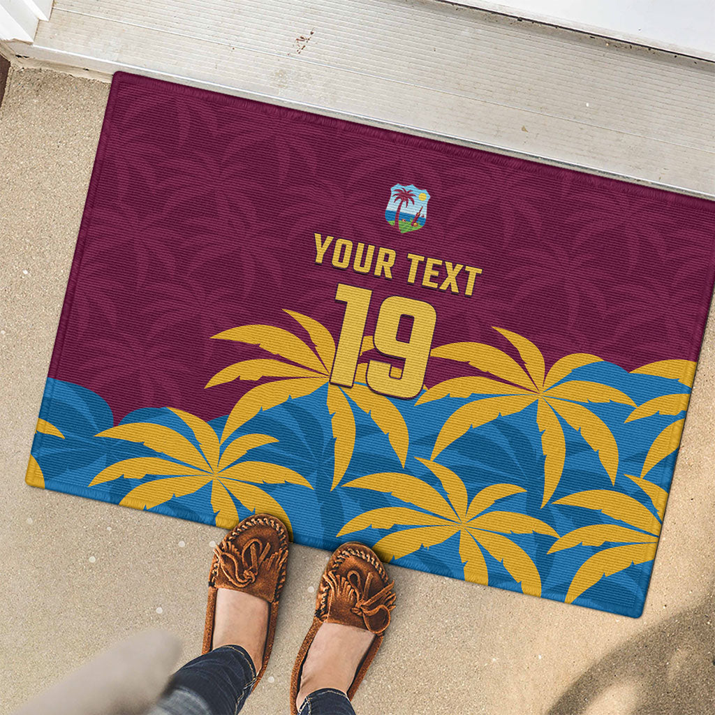 Custom West Indies Cricket Rubber Doormat The Maroons Calypso Heritage