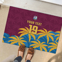 Custom West Indies Cricket Rubber Doormat The Maroons Calypso Heritage