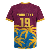 Custom West Indies Cricket Rugby Jersey The Maroons Calypso Heritage