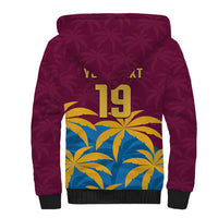 Custom West Indies Cricket Sherpa Hoodie The Maroons Calypso Heritage