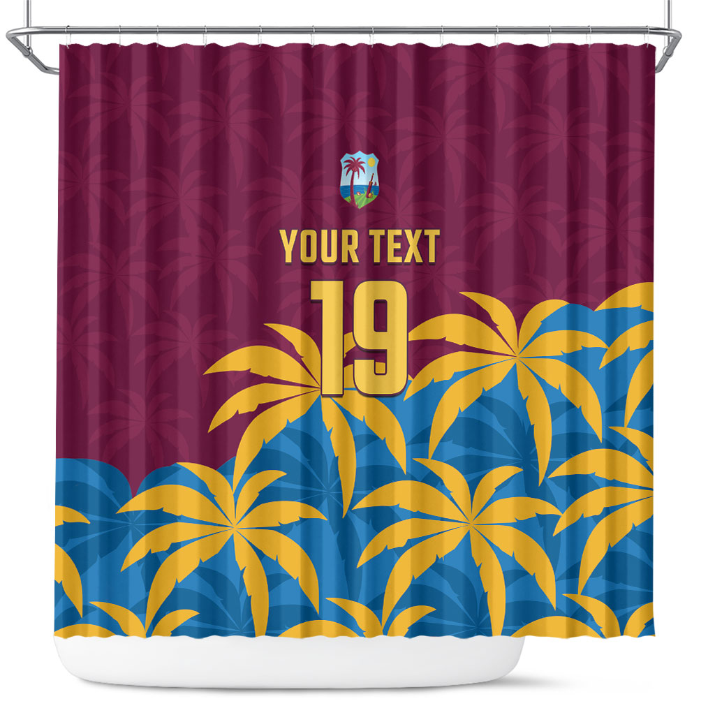 Custom West Indies Cricket Shower Curtain The Maroons Calypso Heritage