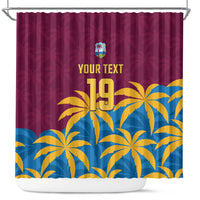 Custom West Indies Cricket Shower Curtain The Maroons Calypso Heritage