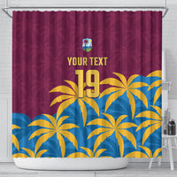 Custom West Indies Cricket Shower Curtain The Maroons Calypso Heritage