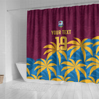 Custom West Indies Cricket Shower Curtain The Maroons Calypso Heritage