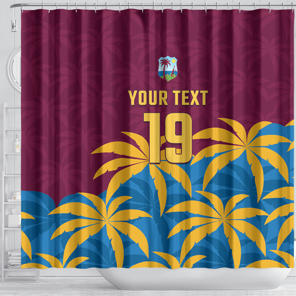 Custom West Indies Cricket Shower Curtain The Maroons Calypso Heritage