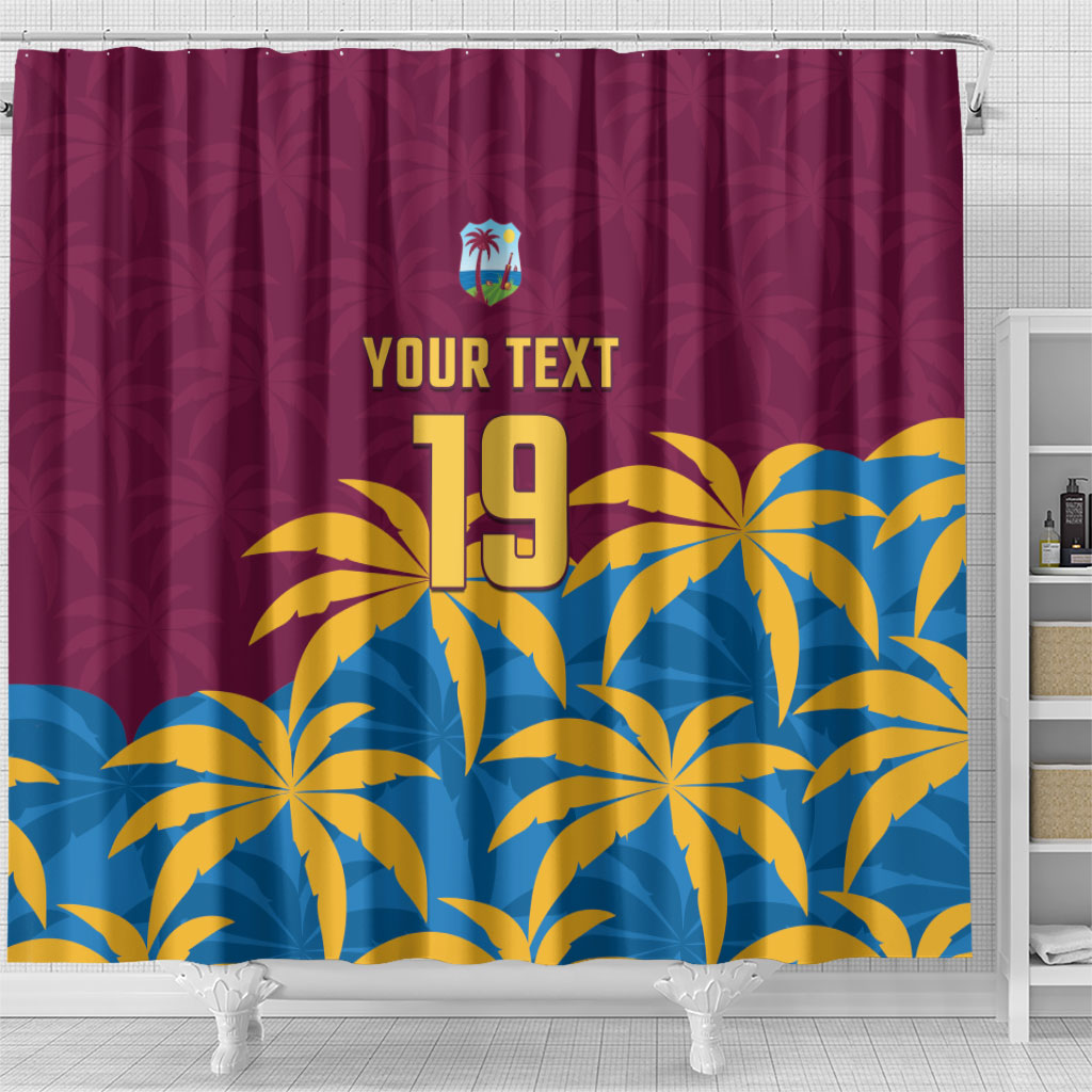 Custom West Indies Cricket Shower Curtain The Maroons Calypso Heritage