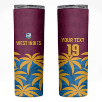 Custom West Indies Cricket Skinny Tumbler The Maroons Calypso Heritage