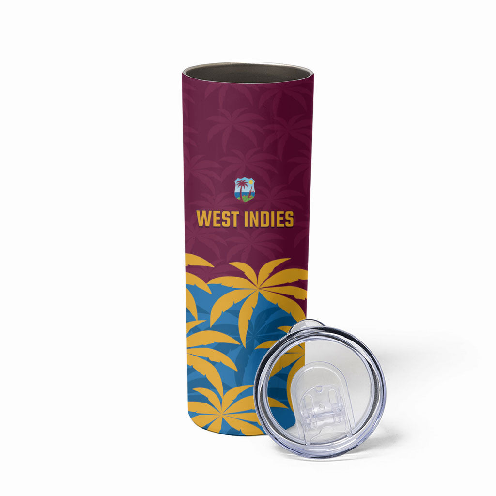 Custom West Indies Cricket Skinny Tumbler The Maroons Calypso Heritage