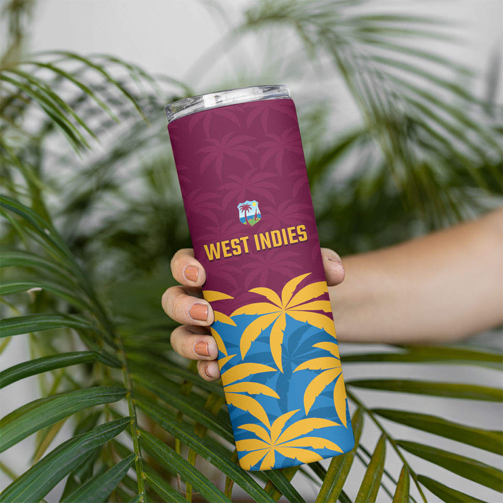 Custom West Indies Cricket Skinny Tumbler The Maroons Calypso Heritage