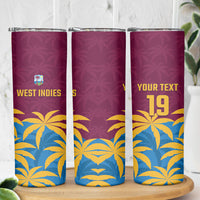 Custom West Indies Cricket Skinny Tumbler The Maroons Calypso Heritage