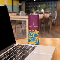 Custom West Indies Cricket Skinny Tumbler The Maroons Calypso Heritage