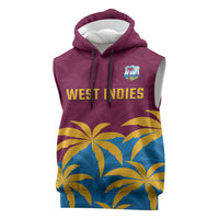 Custom West Indies Cricket Sleeveless Hoodie The Maroons Calypso Heritage