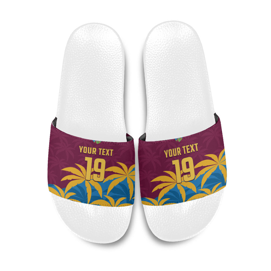 Custom West Indies Cricket Slide Sandals The Maroons Calypso Heritage