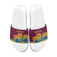 Custom West Indies Cricket Slide Sandals The Maroons Calypso Heritage