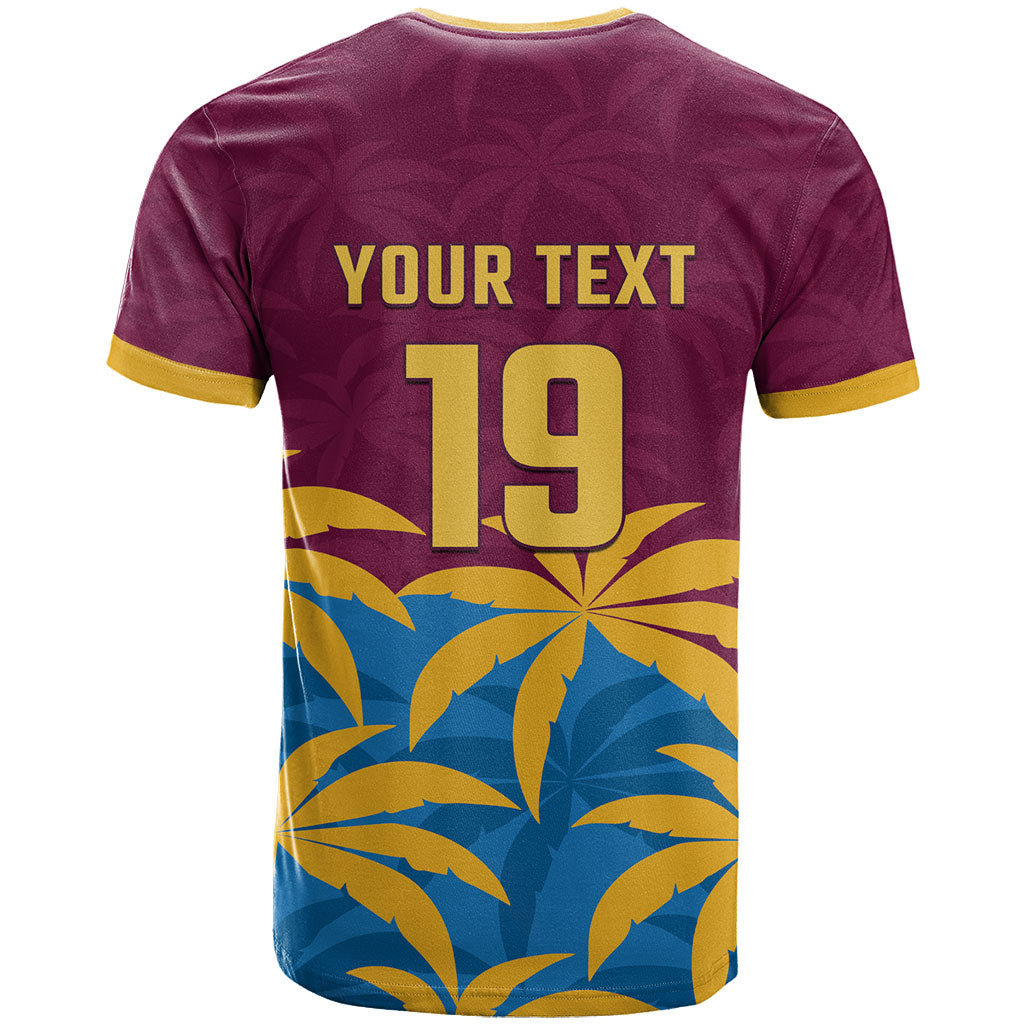 Custom West Indies Cricket T Shirt The Maroons Calypso Heritage