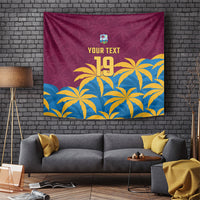 Custom West Indies Cricket Tapestry The Maroons Calypso Heritage
