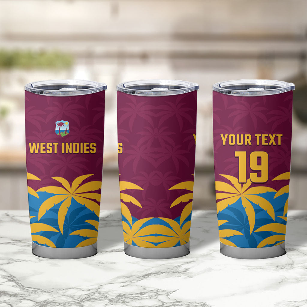 Custom West Indies Cricket Tumbler Cup The Maroons Calypso Heritage