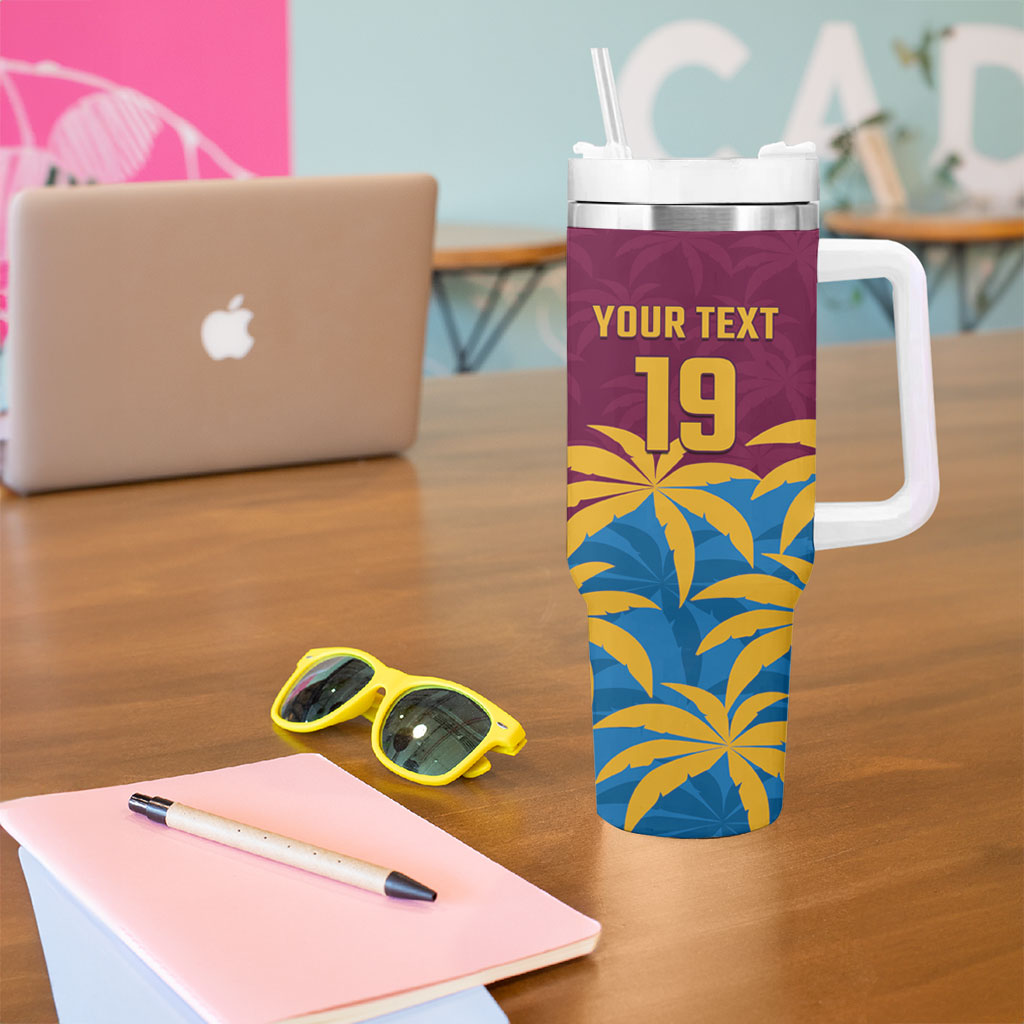 Custom West Indies Cricket Tumbler With Handle The Maroons Calypso Heritage