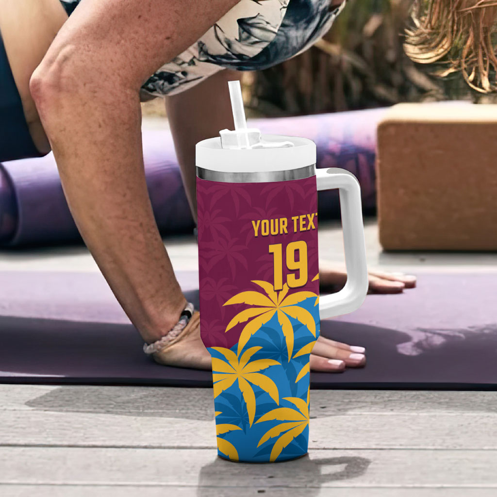 Custom West Indies Cricket Tumbler With Handle The Maroons Calypso Heritage