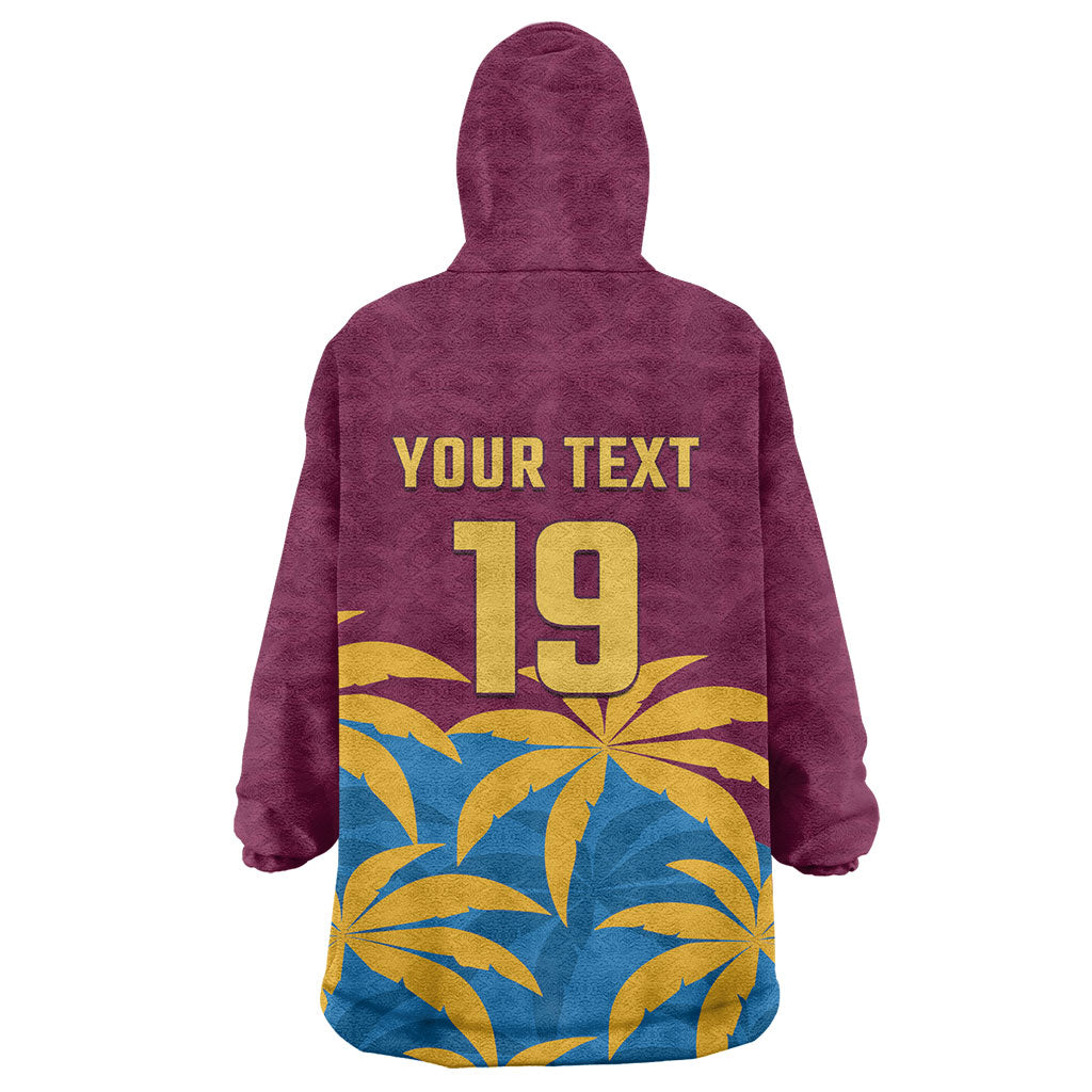 Custom West Indies Cricket Wearable Blanket Hoodie The Maroons Calypso Heritage