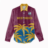 Custom West Indies Cricket Women Casual Shirt The Maroons Calypso Heritage