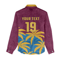 Custom West Indies Cricket Women Casual Shirt The Maroons Calypso Heritage