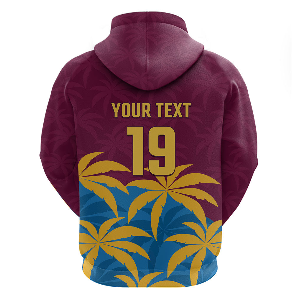 Custom West Indies Cricket Zip Hoodie The Maroons Calypso Heritage