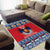 Personalized Serbia Christmas Area Rug Eagle with Cesnica Christmas Bread - Wonder Print Shop