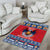 Personalized Serbia Christmas Area Rug Eagle with Cesnica Christmas Bread - Wonder Print Shop