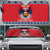Personalized Serbia Christmas Auto Sun Shade Eagle with Cesnica Christmas Bread - Wonder Print Shop