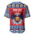Personalized Serbia Christmas Baseball Jersey Eagle with Cesnica Christmas Bread - Wonder Print Shop