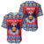 Personalized Serbia Christmas Baseball Jersey Eagle with Cesnica Christmas Bread - Wonder Print Shop