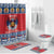 Personalized Serbia Christmas Bathroom Set Eagle with Cesnica Christmas Bread - Wonder Print Shop