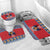 Personalized Serbia Christmas Bathroom Set Eagle with Cesnica Christmas Bread - Wonder Print Shop