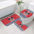 Personalized Serbia Christmas Bathroom Set Eagle with Cesnica Christmas Bread - Wonder Print Shop