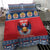 Personalized Serbia Christmas Bedding Set Eagle with Cesnica Christmas Bread - Wonder Print Shop