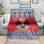 Personalized Serbia Christmas Blanket Eagle with Cesnica Christmas Bread - Wonder Print Shop