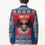 Personalized Serbia Christmas Blazer Eagle with Cesnica Christmas Bread - Wonder Print Shop